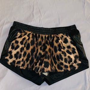 Adidas Leopard running shorts Size M